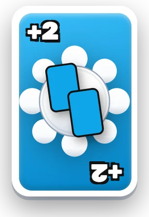 Blue Draw Two card